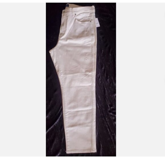 GAP High Rise Vintage Slim Distressed Jeans WHITE Size 8/29 SHORT - Picture 4 of 6